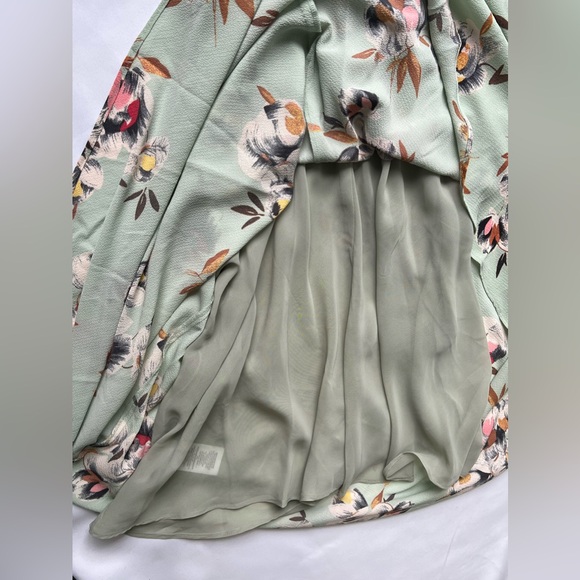 LAUREN RALPH LAUREN Floral Self Tie Front Waist Cap Sleeve A-Line Dress Size:2 - Picture 10 of 12